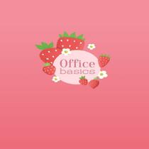 Bloco notas strawberry office basics