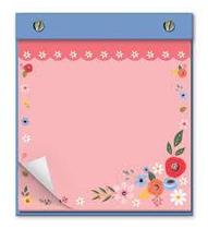 Bloco office pinos fina ideia - 200 folhas - 12x18cm Bloco office pinos fina ideia - 200 folhas - 12x18cm