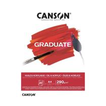 Bloco Oleo & Acrilico Graduate Canson 290 g/m² A4 20 Fls Bloco Oleo & Acrilico Graduate Canson 290 g/m² A4 20 Fls