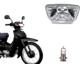 Bloco Óptico Farol Crypton 105cc + Lâmpada Maxx M5 Ano 1998 até 2005