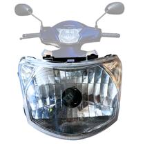 Bloco óptico farol frontal sem lâmpada encaixe h4 c/ soquete honda biz 100 110 125 2011-2017