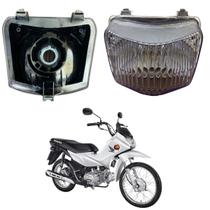 Bloco Óptico Farol Honda Pop 100 2007 A 2015 Acessórios Motos Iluminação