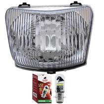 Bloco Optico Farol Honda Pop 100 + Lampada Led