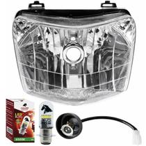 Bloco Optico Farol, Lampada Led, Soquete Bros 150 09 Á 12