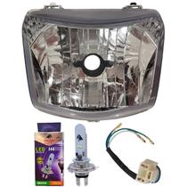 Bloco Optico Farol + Soquete Farol + Lâmpada H4 Pop 100