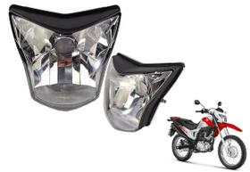 Bloco Óptico Globo Do Farol Honda Nxr Bros 150 160 Ano 2014 2015 2016 2017 2018 2019