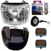 Bloco Optico, Lanterna Fume E Lente, Lâmpada Philips Pop 100 Bloco Optico, Lanterna Fume E Lente, Lâmpada Philips Pop 100