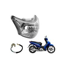 Bloco Óptico Sem Lâmpada e Soquete Biz 125/Adpt H4 2011-2017