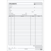 Bloco Orçamento - 100 Folhas (Pacote com 10 unidades)