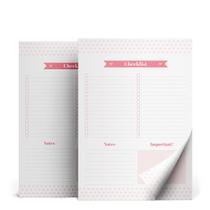 Bloco organizador, A4, coleção Pink Stone, 21 x 29,7 cm Check list