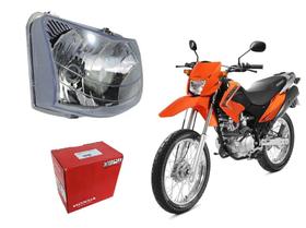 Bloco Ótico Do Farol Original Honda Nxr Bros 125 150 De 2009 Até 2018 - Pop 100 De 2013 Até 2015