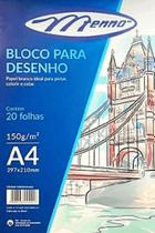 Bloco p/ Desenho A4 150/m² Branco - Menno Bloco p/ Desenho A4 150/m² Branco - Menno