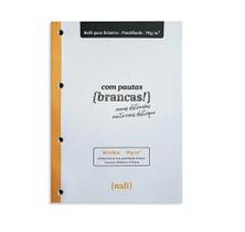 Bloco P/ Fichario Linhas Brancas A4 Pontilhado - NALI Bloco P/ Fichario Linhas Brancas A4 Pontilhado - NALI