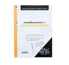 Bloco P/ Fichario Preto A4 Pontilhado Bloco P/ Fichario Preto A4 Pontilhado