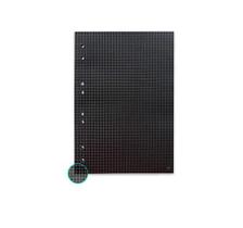 Bloco P/ Fichario Preto Colegial/B5 Quadriculado - NALI Bloco P/ Fichario Preto Colegial/B5 Quadriculado - NALI