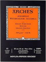 Bloco Papel Aquarela Arches Torchon Rough 23x31cm com 12 Folhas A1795102 Bloco Papel Aquarela Arches Torchon Rough 23x31cm com 12 Folhas A1795102