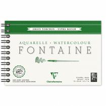 Bloco Papel Aquarela Fontaine Torchon 12x18cm 300g Espiral Bloco Papel Aquarela Fontaine Torchon 12x18cm 300g Espiral
