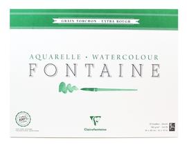Bloco Papel Aquarela Fontaine Torchon 300g 36x48cm Clairefon