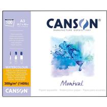 Bloco Papel Aquarela Montval Canson A3 300g 100 Folhas Bloco Papel Aquarela Montval Canson A3 300g 100 Folhas