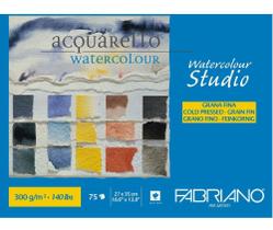 Bloco Papel Aquarela Studio Fabriano Gf 300g 27x35 75 Folhas