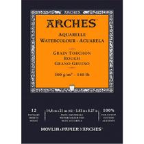 Bloco Papel Arches Aquarela Rough 14,8x21cm 12 Folhas 300g/m A1795100
