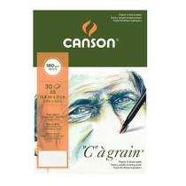 Bloco Papel Canson Bl Grão Fino C à grain 180g A5 30 Folhas - 400060609