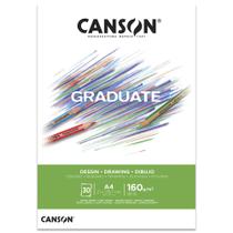 Bloco Papel Canson Graduate Desenho 160gr A4 30 Folhas - C400110365