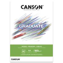 Bloco Papel Canson Graduate Desenho 160gr A4 30 Folhas - C400110365 Bloco Papel Canson Graduate Desenho 160gr A4 30 Folhas - C400110365