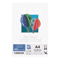 Bloco Papel Canson Iris Vivaldi A4 Branco 185g 25 Folhas - 66661500