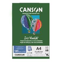 Bloco Papel Canson Iris Vivaldi A4 Verde Amazonas 185g 25 Folhas - 66661528