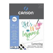 Bloco Papel Canson Marker Lettering 20 Folhas 24x32cm 200g Bloco Papel Canson Marker Lettering 20 Folhas 24x32cm 200g