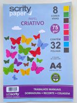 Bloco Papel Criativo Liso A4 8 cores 32fls 75GR 210X297MM Color Set- SCRITY PAPER Bloco Papel Criativo Liso A4 8 cores 32fls 75GR 210X297MM Color Set- SCRITY PAPER