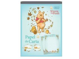 Bloco Papel de Carta Colegial Pooh 50 Folhas Tilibra