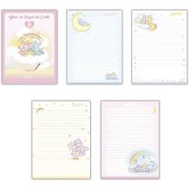 Bloco Papel de Carta Ursinhos CARINHO.70G 179X241MM Pacote com 09