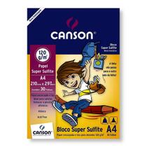 Bloco Papel Desenho A4 Canson 120g Super Sulfite 30 Folhas Bloco Papel Desenho A4 Canson 120g Super Sulfite 30 Folhas