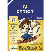Bloco Papel Desenho Creme A3 Infantil com 20 Folhas 140g Canson 66667073