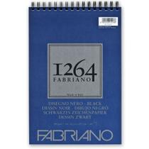 Bloco Papel Desenho Fabriano 1264 Drawing Black A4 40 Folhas
