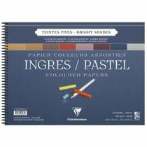 Bloco Papel Ingres Para Pastel 30X40cm 25 Folhas Cores Vivas Bloco Papel Ingres Para Pastel 30X40cm 25 Folhas Cores Vivas