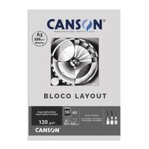 Bloco Papel Layout A3 Canson 120g Estudante 50 Folhas 66667155