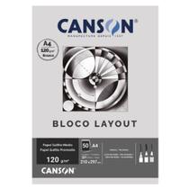 Bloco Papel Layout A4 Canson 120g Estudante 50 Folhas Bloco Papel Layout A4 Canson 120g Estudante 50 Folhas