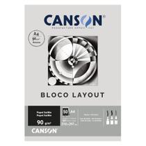 Bloco Papel Layout A4 Canson 90g Técnico 50 Folhas Bloco Papel Layout A4 Canson 90g Técnico 50 Folhas