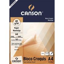 Bloco Papel Manteiga Croquis A4 40g Canson 50 FL