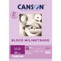 Bloco Papel Milimetrado A4 Canson 60g 50 Folhas Bloco Papel Milimetrado A4 Canson 60g 50 Folhas