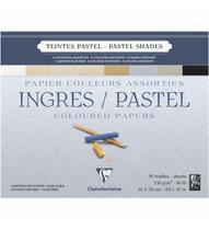 Bloco Papel Pastel Clairefontaine Ingres 24x30cm 25 Folhas Bloco Papel Pastel Clairefontaine Ingres 24x30cm 25 Folhas