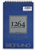 Bloco Papel Preto Fabriano 1264 Drawing Black A5 20 Folhas