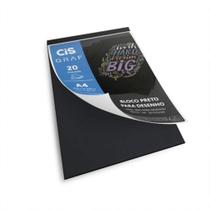 Bloco Papel Preto Para Desenho Cis Graf A4 180g Bloco Papel Preto Para Desenho Cis Graf A4 180g