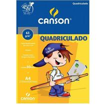 Bloco Papel Quadriculado 1X1 Canson 30fls Escolar A4