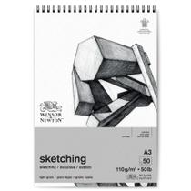 Bloco Papel Sketch Winsor & Newton 110g A3 50 Folhas