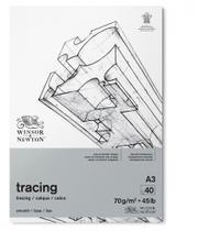 Bloco Papel Vegetal 70g A3 40 Folhas Winsor & Newton Bloco Papel Vegetal 70g A3 40 Folhas Winsor & Newton