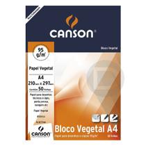 Bloco Papel Vegetal A4 90gr 50 Folhas Canson